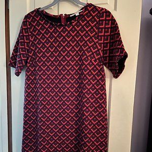 Loft Short Sleeve Textured Dress